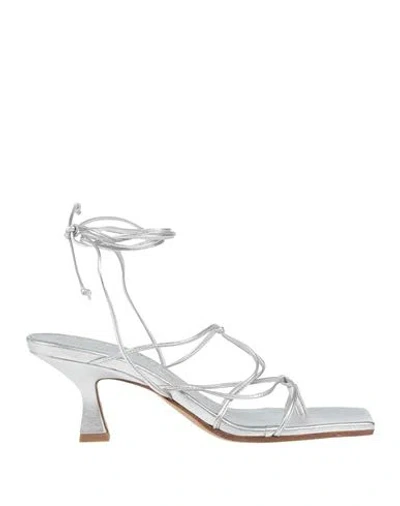 Vic Matie Vic Matiē Woman Thong Sandal Silver Size 6 Leather