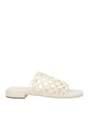Vic Matie Vic Matiē Woman Thong Sandal White Size 8 Synthetic Fibers In White