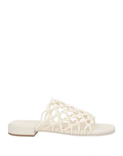 Vic Matie Vic Matiē Woman Thong Sandal White Size 8 Synthetic Fibers