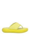 Vic Matie Vic Matiē Woman Thong Sandal Yellow Size 10 Leather In Yellow