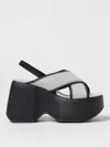 Vic Matie Platform Sandals In Ice