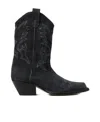Vic Matie Vic Matiē Woman Ankle Boots Charcoal Size 8 Textile Fibers In Black