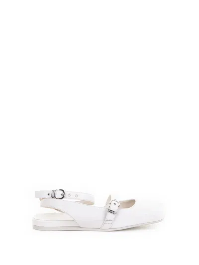 Vic Matie' White Leather Chanel Sandals