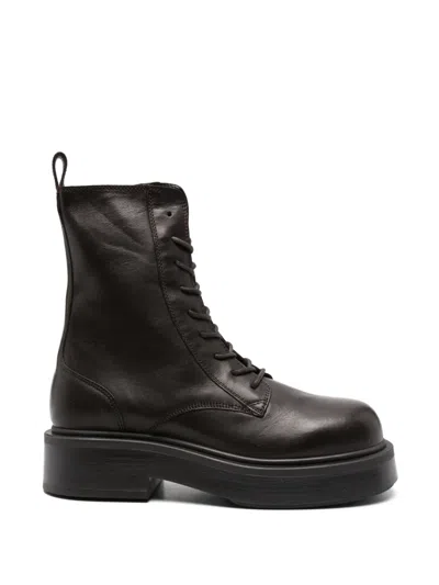 Vic Matie Xavier Lace-up Platform Ankle Boots In Multi