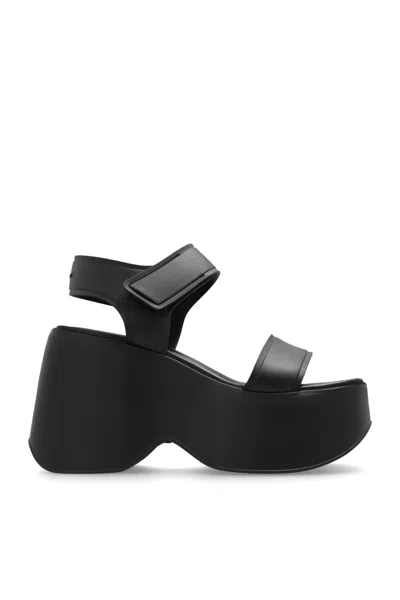 Vic Matie Yoko Platform Sandals In Black