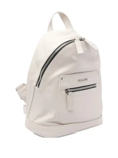 Vic Matie Zip-fastening Logo Backpack In Neutral