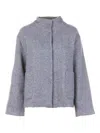 Vicario Cinque Herringbone-pattern Jacket In Gray