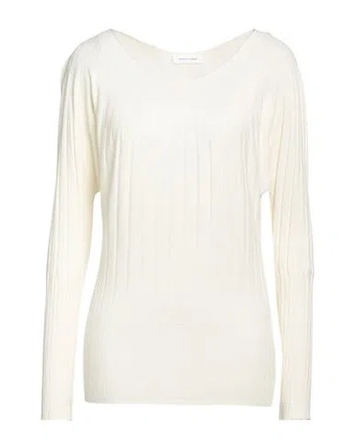 Vicario Cinque Woman Sweater Ivory Size L/xl Viscose, Polyamide In White