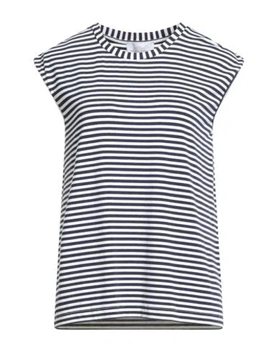 Vicario Cinque Woman T-shirt Midnight Blue Size S Viscose, Elastane In Black