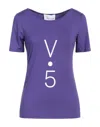 Vicario Cinque T-shirts In Purple