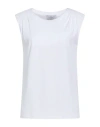 Vicario Cinque Woman Top White Size L Viscose, Elastane In White