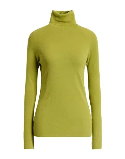 Vicario Cinque Woman Turtleneck Green Size L Viscose, Polyamide
