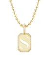 Vice Versa 14kt Yellow Gold Diamond Versa Tile Pendant
