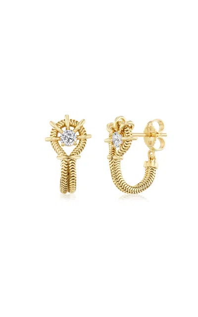 Vice Versa 14kt Yellow Gold Louise Chain Earrings