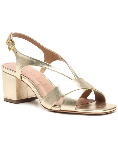 Vicenza Ancara Leather Sandal In Gold