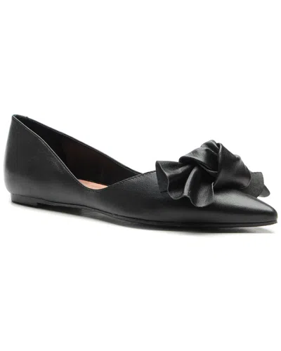 Vicenza Atlanta Leather Ballerina In Black