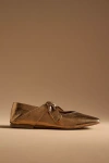 Vicenza Bow Mary Jane Flats In Brown