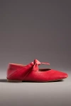 Vicenza Bow Mary Jane Flats In Red