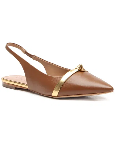 Vicenza Burnie Leather Slingback In Brown