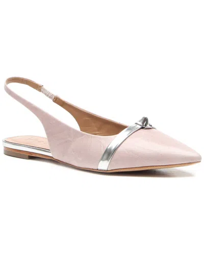 Vicenza Burnie Leather Slingback In Pink