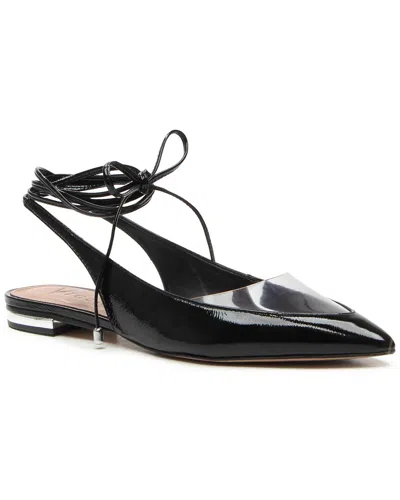 Vicenza Burnie Patent Ankle Wrap In Black