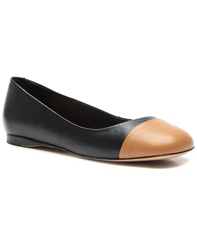 Vicenza Cali Leather Ballerina In Beige