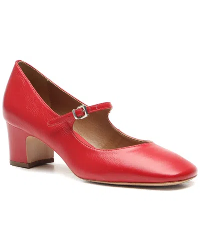 Vicenza Caribe Leather Shoe In Red