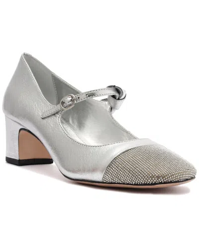 Vicenza Caribe Leather Sling-back In Silver