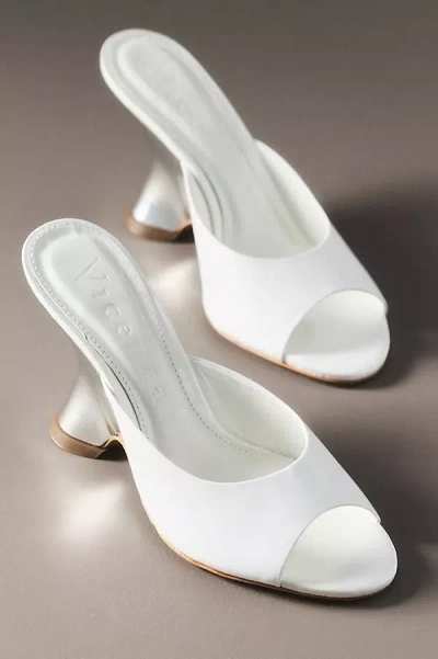 Vicenza Irregular Wedge Sandals In White