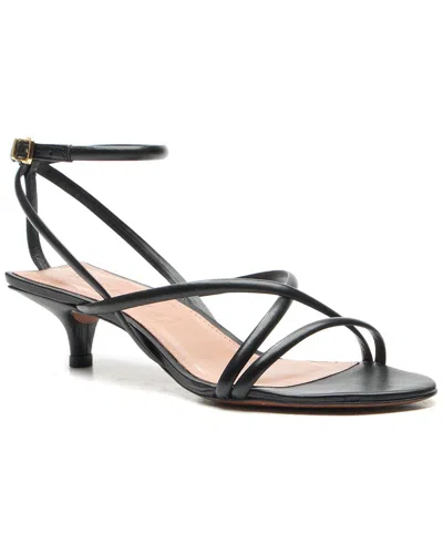 Vicenza Luxemburgo Leather Sandal In Black