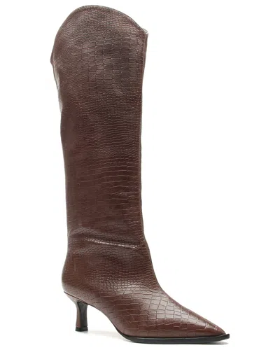 Vicenza Montreal Leather Boots In Brown