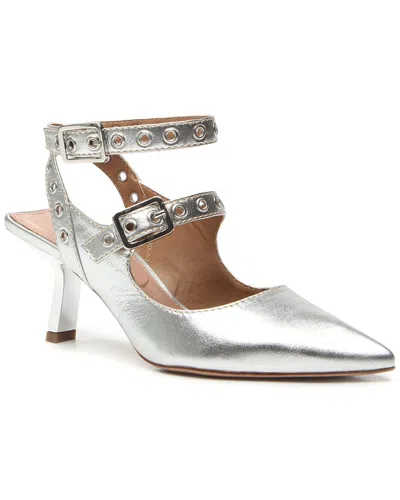 Vicenza Nagazaki Patent Ankle Wrap In Silver