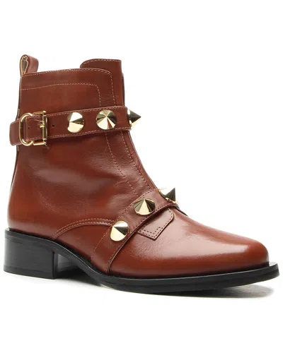 Vicenza Newport Leather Boot In Brown