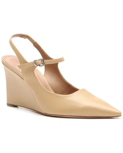 Vicenza Vitoria Leather Slingback In Neutral