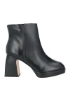 Vicenza ) Woman Ankle Boots Black Size 8 Leather