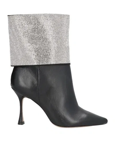 Vicenza ) Woman Ankle Boots Black Size 8 Leather