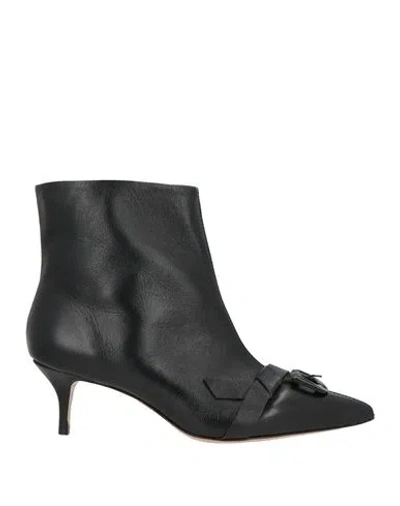 Vicenza ) Woman Ankle Boots Black Size 8 Leather