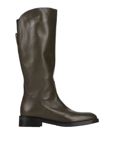 Vicenza ) Woman Boot Military Green Size 9 Calfskin