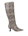 Vicenza ) Woman Boot Taupe Size 10 Leather In Multi