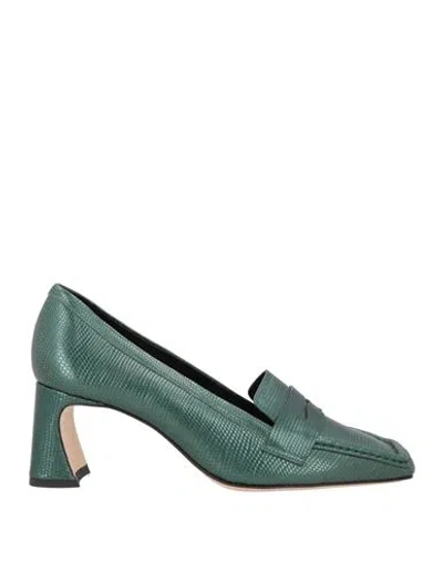 Vicenza ) Woman Loafers Dark Green Size 8 Leather