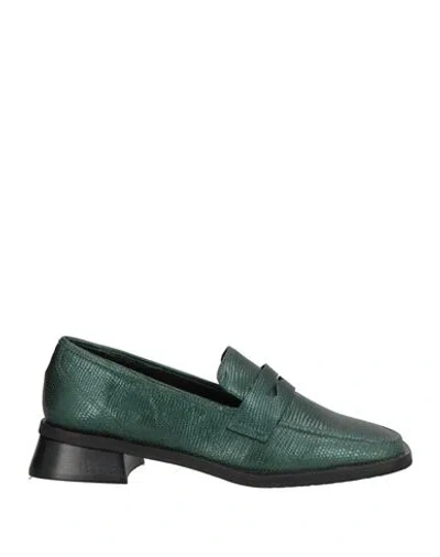 Vicenza ) Woman Loafers Dark Green Size 8 Leather