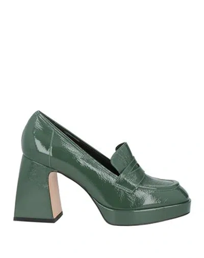 Vicenza ) Woman Loafers Green Size 9 Leather