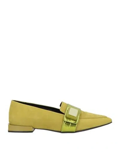 Vicenza ) Woman Loafers Military Green Size 7 Leather