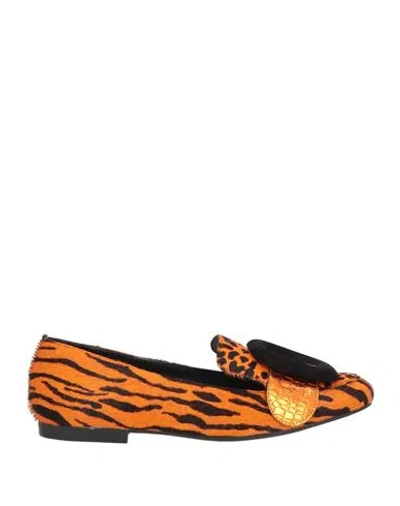 Vicenza ) Woman Loafers Orange Size 8 Leather
