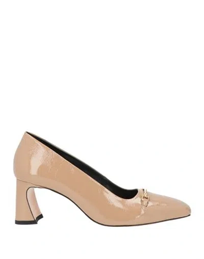 Vicenza ) Woman Pumps Beige Size 6 Leather In Neutral