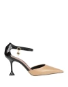 Vicenza ) Woman Pumps Beige Size 9 Leather In Black