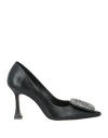 Vicenza ) Woman Pumps Black Size 10 Calfskin In Black
