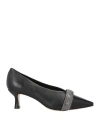 Vicenza ) Woman Pumps Black Size 7 Leather In Black
