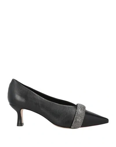 Vicenza ) Woman Pumps Black Size 7 Leather