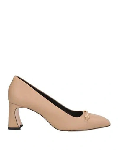 Vicenza ) Woman Pumps Sand Size 9 Leather In Neutral